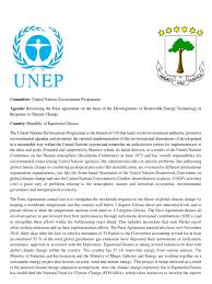 Climate change manifests itself in myriad ways, and it's the ultimate equalizer: Unep Position Paper For Mun United Nations Environment Programme Global Warming