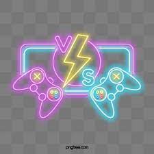 Placa De Madeira Game Logo Neon Png Neon Logo