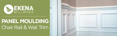 Installing a chair rail is a project that you can do yourself with a few simple tools. Amazon Com Ekena Millwork Emery Mld05x01em Panel Moulding 5 1 8 H X 1 1 8 P X 94 1 2 L Factory Primed Tools Home Improvement