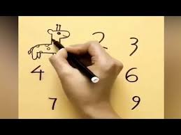 Cara menggambar hewan dari huruf dan angka. Cara Menggambar Hewan Dari Angka 1 9 Edukasi Anak Youtube