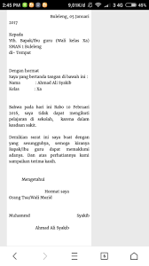 Melalui surat ini saya bermaksud untuk memohon izin untuk tidak masuk kerja selama 3 hari terhitung sejak hari ini dikarenakan mengurus anak saya yang sedang sakit. Buatkanlah Surat Ijin Tidak Masuk Sekolah Karena Sakit Brainly Co Id