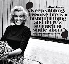 We did not find results for: Marilyn Monroe Keep Smiling Style Has No Size