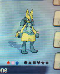 Lucario As Auslove Gts Event Shiny Pokemon Pokemon My Pokemon