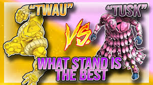 Across steel ball run, johnny managed to evolve his stand, tusk, into act 2, act 3 and eventually act 4. Tusk Act 4 Vs The World Alternate Universe Stand Off Yba Ordinary Potato Youtube