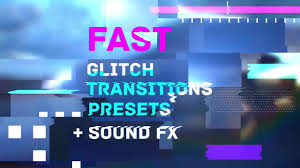 Get my new vhs overlays pack here: Fast Glitch Transitions Presets Premiere Pro Templates Download Free After Effects Templates