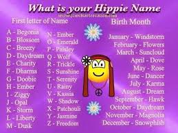 Facebook Hippie Names Funny Name Generator Spell Your Name