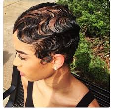 This is a gallery of finger waves hair styles, if you are looking for this classic short wavy hair style, check it out here. Highlighted Finger Waves Black Hair Tribe