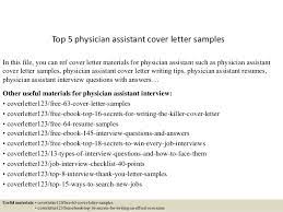 Proofread your physician assistant cover letter before sending the final draft to the hiring manager. Top 5 Physician Assistant Cover Letter Samples