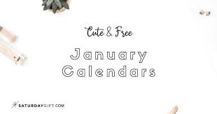 Free printable calendars 2021 january endar 2021. Cute Free Printable January 2022 Calendar Saturdaygift