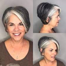 65 Gorgeous Gray Hair Styles Haircut For Older Women Gorgeous Gray Hair Gray Hair Highlights