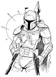 Pretty Awesome Boba Fett Coloring Sheet Star Wars Drawings Boba Fett Star Wars Stencil