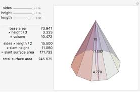 How do you find slant height? Right Pyramid Volume And Surface Area Wolfram Demonstrations Project