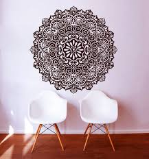 Mandala Menhdi Om Indian Hindu Buddha Wall Decal Vinyl Sticker Art Decor For Living Room Wall Stickers Mandala Large Wall Stickers Wall Stickers Home Decor
