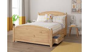 King size bed frame wood sleigh cherry bedroom furniture headboard platform home. Buy Argos Home Emberton Kingsize Bed Frame Pine Bed Frames Argos