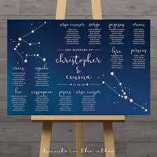 constellation wedding table plan celestial wedding seating