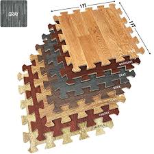 Our gym floors are made from 100 percent recycled materials. Sorbus Wood Floor Mats Foam Interlocking Wood Mats Each Tile 1 Square Foot 3 8 Inch