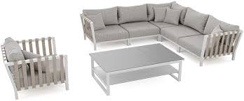 Overstock.com has been visited by 1m+ users in the past month Artelia Atika Garden Furniture Lounge Aluminium Dining Table Set For Garden Patio Patio Furniture Set White Amazon De Garten