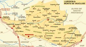 Map Of Luberon Vaucluse Provence Luberon Vaucluse Luberon Provence
