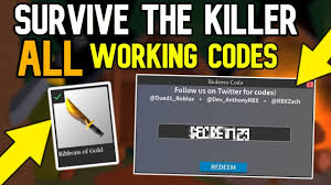 When other players try to make money during the game, these codes make it easy for you and you can reach the following is a list of all the different codes and what you get when you put them in. Roblox Code In Survive The Killer New Survive The Killer Codes All Working 2020 Roblox Rblx Codes Is A Roblox Code Website Run By The Popular Roblox Code Youtuber