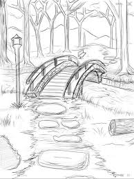 Bridge Over He River Wip 2 By Cmbrockman D7sk6d5 Jpg 768 1024 2bycmbrockmand7sk6d5jpg Art Drawings Simple Pencil Art Drawings Art Drawings Sketches