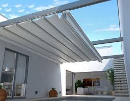 I Love This Idea For Shade Especially Since We Could Fold It Up And Secure When We Have Bad Storms Need To Come Up With A Diy Version Pergola Patio Aluminum