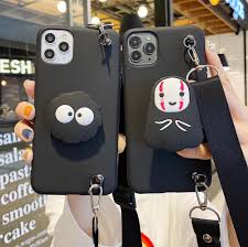 With the exclusive designs of anime iphone cases, absolute satisfaction is assured. Cute Cartoon Anime No Face Man Briquettes Holder Lanyard Soft Case For Iphone X Xr Xs 12 11 Pro Max 7 8 Plus Cover For Samsung 8 Phone Case Covers Aliexpress