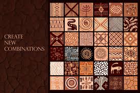 Download this free vector about colorful ethnic tiles pattern, and discover more than 13 million professional graphic resources on freepik. Ethnic African Patterns And Tiles Ancestral Land By Annetart Thehungryjpeg Com