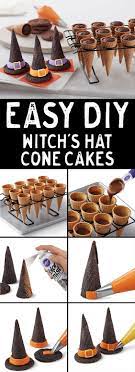 How To Make Halloween Witch Hat Cupcake Cones Create These Cute Bewitching Cone Hats For Your Ha Halloween Treats Halloween Food For Party Halloween Cupcakes