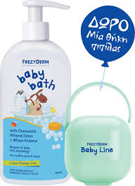 To frezyderm baby bath είναι ιδανικό για το καθημερινό μπάνιο του μωρού με σύνθεση από φυσικά συστατικά. Frezyderm Baby Bath And Shampoo Online Shopping