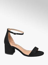 Graceland Teen Girl Block Heel Party Shoes Black Sizes 4 5