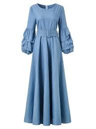 Material Cotton Occasion Casual Type Dress Color Blue Package 1 X Dressnotice 1 The Actual Color Ma Model Pakaian Gadis Model Pakaian Model Pakaian Hijab