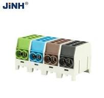 JHT3-25(2P4) Main Line Branch Terminal Block 400V 100A PA66 Nylon 2.5-25mm2  Main Line Clamp Distribution Connector