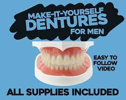 You combine the parts with each other and use your fingers to mix them until they blend into one uniform colour. Easy Do It Yourself Tooth Replacement Kits By Diydentures On Etsy