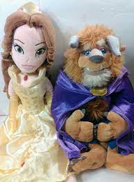 Beauty And The Beast Belle And The Beast Plush Dolls Lot Disney Stuffed Animals Plush Dolls Beauty And The Beast