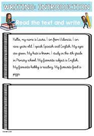 Writing Introduction Interactive Worksheet In 2020 Writing Introductions How To Speak Spanish How To Introduce Yourself