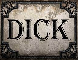 Dick Word On Concrette Wall Stock Photo, Picture and Royalty Free Image.  Image 51623871.