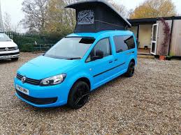 2013 Volkswagen Caddy Maxi Camper With Pop Top Roof In Blue Caddy Maxi Volkswagen Caddy Caddy Van