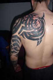 Tattoo set original tattoo patterns for lower back or upper back body inking. Cool Tribal Tattoo On Back Shoulder For Men Tribal Tattoos Tattoos For Guys Back Tattoo