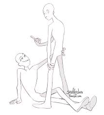 Surprise Surprise It S Another Otp Doodle It S Heavily Reffed From A Pose I Made In Maya Using This Rig Drawing Base Drawing Reference Anime Poses Reference