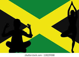 Long bay, portland parish, jamaica. Flag Jamaica Yoga Silhouettes Stock Vector Royalty Free 118229308