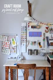 I've wanted one for quite some time, and. Craft Room Peg Board Craft Storage Tour Sisters What