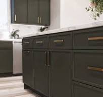 Slim Shaker Aberdeen Green Cabinets