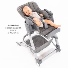Ab wann dürfen babys im hochstuhl sitzen? Hauck Hochstuhl Babyliege Ab Geburt Grow Up Newborn Set Faltbar Klappbar Melange Grey Babyartikel De