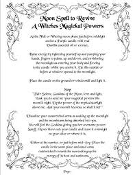 Spell To Revive Magical Powers Spells Witchcraft Magick Book Of Shadows