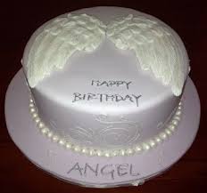 Birthday Cake Images With Name Angel Angel Wings Birthday Cake Angel Wings Cake Angel Cake My Birthday Cake