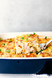 The Best Breakfast Casserole Is A Thick And Creamy Egg Base With Shredded Potatoes Ch In 2020 Best Breakfast Casserole Breakfast Casserole Breakfast Recipes Casserole