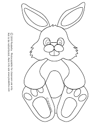 Cut out the footprints and tape them along the wall for a decorative look! Rabbit Coloring Pictures Coloring Home