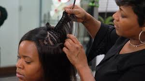 A hair weave is a type of hair extension method where hair wefts are sewn onto braided hair and styled to any desired style. How To Prevent Hair Damage From A Weave Or Extensions Youtube