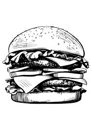 Find & download free graphic resources for burger. Food Coloring Pages 150 Images Is The Largest Collection Print Or Download For Free Razukraski Com