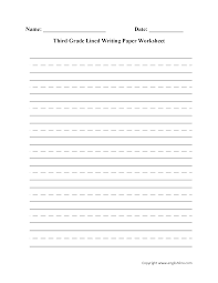 We offer writing practices that will help students add detail to their writing with. Writing Worksheets Lined Writing Paper Worksheets